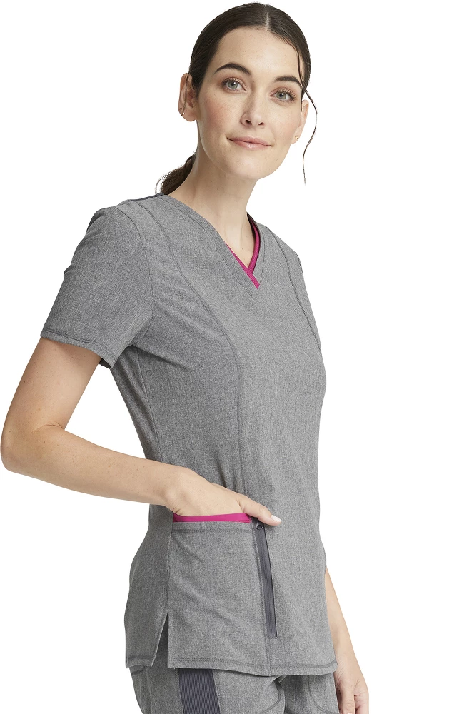 Cherokee Clearance Women's Shaped V-Neck Top 6 Cherokee Clearance Women's Shaped V-Neck Top - Image 4