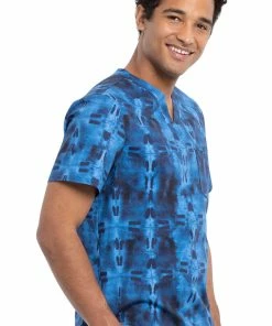 Cherokee Clearance Men's Geo Tie Dye Print Scrub Top 10 Cherokee Clearance Men's Geo Tie Dye Print Scrub Top -Cherokee Shop 4 ck ck692 printclearance 650 1