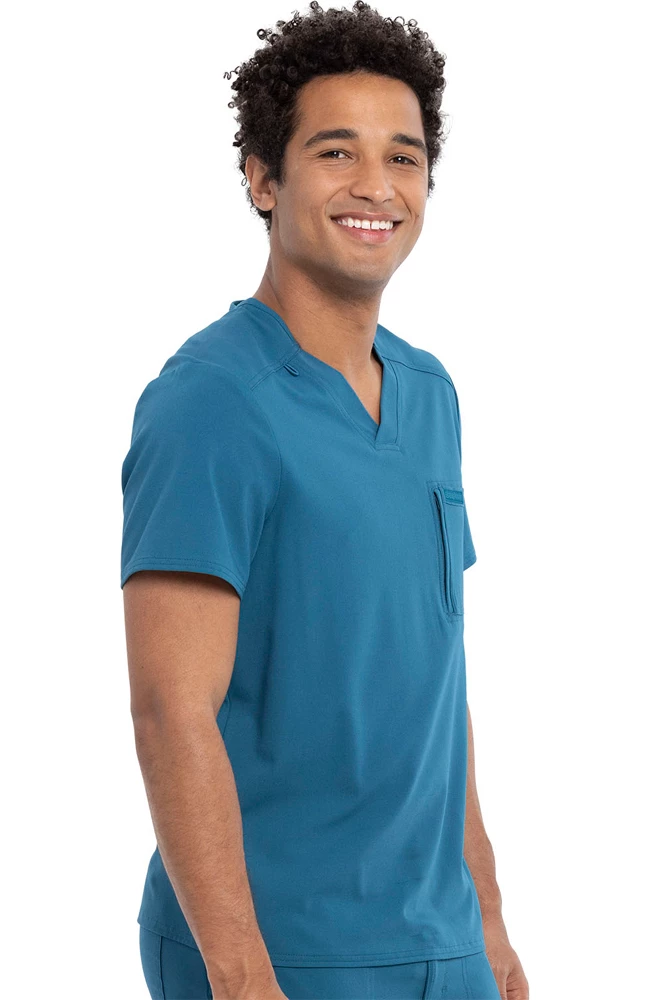 Cherokee Clearance Men's Tuckable Solid Scrub Top 6 Cherokee Clearance Men's Tuckable Solid Scrub Top - Image 4