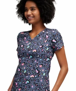 Heartsoul Women's Leopard Sweetheart Print Top -Cherokee Shop 4 ck hs643 print 650