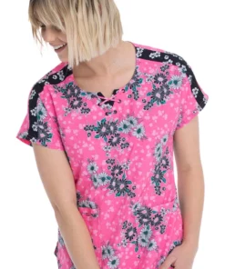 Heartsoul Clearance Women's Daisy Dreamer Print Scrub Top -Cherokee Shop 4 ck hs686 printclearance 650