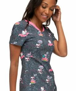 Heartsoul Clearance Women's Kawaii Vacation Print Scrub Top -Cherokee Shop 4 ck hs714 printclearance 650