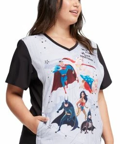 Cherokee Women's Super-Pets Print Scrub Top -Cherokee Shop 4 ck tf627 print 650 1