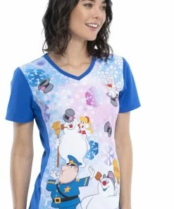 Cherokee Clearance Women's Snowland Print Scrub Top 9 Cherokee Clearance Women's Snowland Print Scrub Top -Cherokee Shop 4 ck tf627 printclearance 650 6