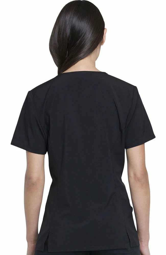 Cherokee Clearance Women's V-Neck Knit Panel Trolls Print Scrub Top 6 Cherokee Clearance Women's V-Neck Knit Panel Trolls Print Scrub Top - Image 4