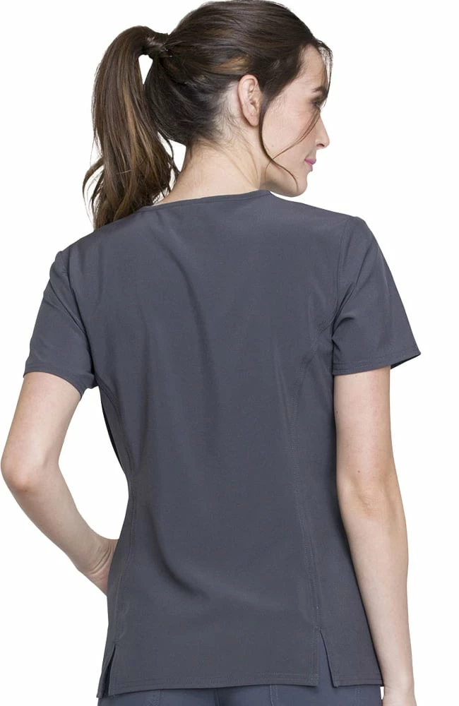 Cherokee Clearance Women's V-Neck Contrast Back Minions Print Scrub Top 6 Cherokee Clearance Women's V-Neck Contrast Back Minions Print Scrub Top - Image 4