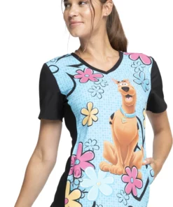Cherokee Clearance Women's Scooby Sunshine Print Scrub Top 9 Cherokee Clearance Women's Scooby Sunshine Print Scrub Top -Cherokee Shop 4 ck tf678 printclearance 650