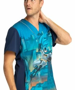 Cherokee Clearance Men's Swing Into Action Print Scrub Top -Cherokee Shop 4 ck tf700 printclearance 650 1