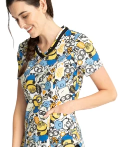 Cherokee Clearance Women's Love Makes Me Happy Print Scrub Top 9 Cherokee Clearance Women's Love Makes Me Happy Print Scrub Top -Cherokee Shop 4 ck tf769 printclearance 650