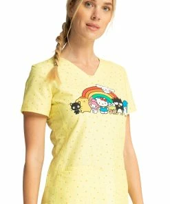 Cherokee Clearance Women's Under The Rainbow Print Scrub Top 12 Cherokee Clearance Women's Under The Rainbow Print Scrub Top -Cherokee Shop 4 ck tf772 printclearance 650