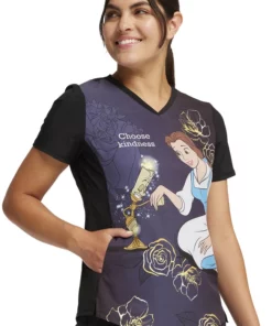 Cherokee Women's Choose Kindness Print Scrub Top -Cherokee Shop 4 ck tf782 print 650