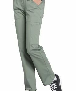 Cherokee Workwear Clearance Women's Elastic Waistband Pull On Cargo Scrub Pant -Cherokee Shop 4 ck ww170 clearance 650