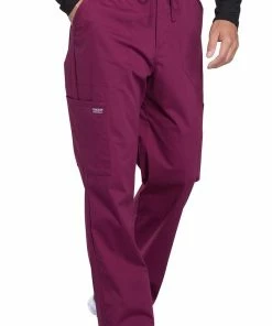 Cherokee Workwear Clearance Men's Zip Fly Drawstring Scrub Pant -Cherokee Shop 4 ck ww190 clearance 650