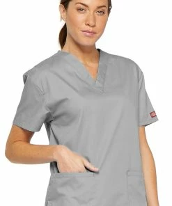 Dickies Clearance Women's V-Neck Solid Scrub Top -Cherokee Shop 4 di 86706 clearance 650