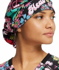 Dickies Women's Bouffant Love Hope Heal Print Scrub Hat -Cherokee Shop 4 di dk514 print 650 1