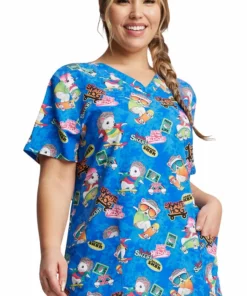 Dickies Women's V-Neck Livin' On The Hedge Print Scrub Top 9 Dickies Women's V-Neck Livin' On The Hedge Print Scrub Top -Cherokee Shop 4 di dk717 print 650