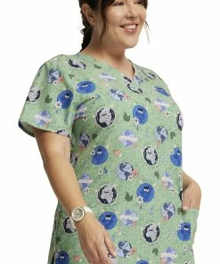Dickies Women's Happy To Be Here Print Scrub Top 10 Dickies Women's Happy To Be Here Print Scrub Top -Cherokee Shop 4 di dk717 print 650 4