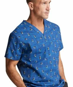 Dickies Clearance Men's Doggone Cool Print Scrub Top 9 Dickies Clearance Men's Doggone Cool Print Scrub Top -Cherokee Shop 4 di dk725 printclearance 650