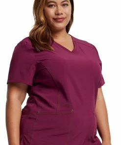 Dickies Women's V-Neck Top -Cherokee Shop 4 di dk747 650