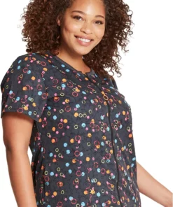 Dickies Clearance Women's Dots So Bright Print Scrub Top -Cherokee Shop 4 di dk776 printclearance 650