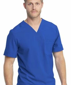 Dickies Clearance Men's V-Neck Solid Scrub Top -Cherokee Shop 4 di dk810 clearance 650