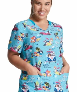 Dickies Clearance Women's Vacay All Day Print Scrub Top 10 Dickies Clearance Women's Vacay All Day Print Scrub Top -Cherokee Shop 4 di dk876 printclearance 650