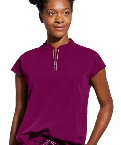 Healing Hands Women's Sandy Zip Mandarin Collar Scrub Top 12 Healing Hands Women's Sandy Zip Mandarin Collar Scrub Top -Cherokee Shop 4 hh 2286 650