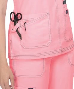 Koi Women's Liv Solid Scrub Top -Cherokee Shop 4 ko 1043 650