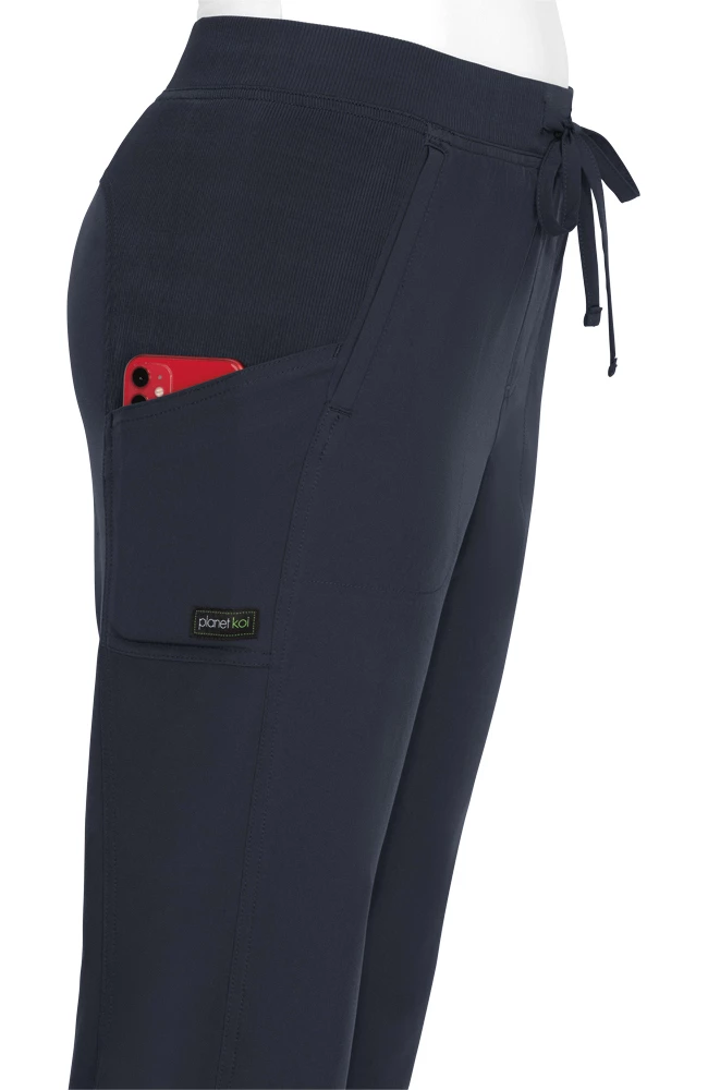 Koi Women's Longevity Solid Scrub Top & Nova Tapered Scrub Pant Set 6 Koi Women's Longevity Solid Scrub Top & Nova Tapered Scrub Pant Set - Image 4