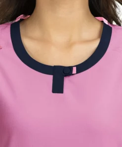 Koi Clearance Women's Lotus Colorblock Jewel Neck Solid Scrub Top -Cherokee Shop 4 ko 388 clearance 650