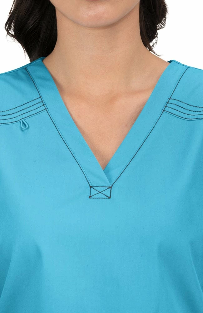 Koi Clearance Women's Kyra V-Neck Solid Scrub Top 6 Koi Clearance Women's Kyra V-Neck Solid Scrub Top - Image 4