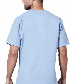 Medelita Men's V-Neck Chest Pocket Solid Scrub Top -Cherokee Shop 4 md mfmst 650