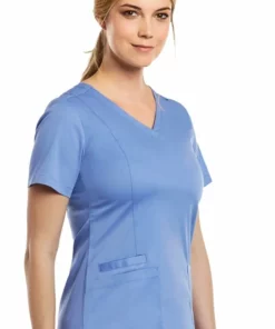 Maevn Uniforms Women's Double V-Neck Solid Scrub Top -Cherokee Shop 4 mv 3501 650