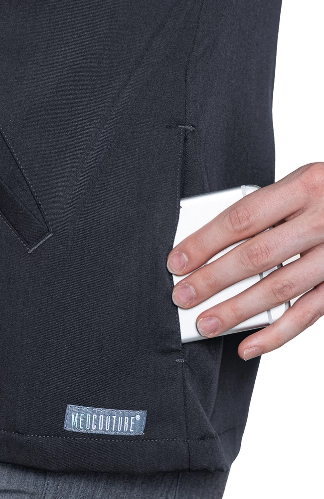 Med Couture Women's Raglan Solid Scrub Jacket 6 Med Couture Women's Raglan Solid Scrub Jacket - Image 4