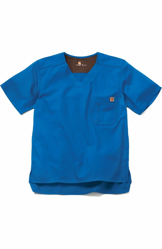 Carhartt Clearance Men's V-Neck Utility Solid Scrub Top 6 Carhartt Clearance Men's V-Neck Utility Solid Scrub Top - Image 4
