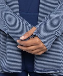 Cherokee Clearance Women's Open-Front Stripe Print Scrub Jacket -Cherokee Shop 5 ck ck327 clearance 650