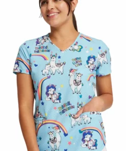 Cherokee Women's Rainbow Mamas Print Scrub Top 13 Cherokee Women's Rainbow Mamas Print Scrub Top -Cherokee Shop 5 ck ck637 print 650