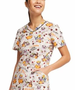 Cherokee Women's Pugkin Spice Season Print Scrub Top 11 Cherokee Women's Pugkin Spice Season Print Scrub Top -Cherokee Shop 5 ck ck646 print 650