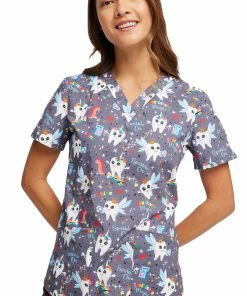 Cherokee Women's Toothicorn Magic Print Scrub Top 11 Cherokee Women's Toothicorn Magic Print Scrub Top -Cherokee Shop 5 ck ck652 print 650