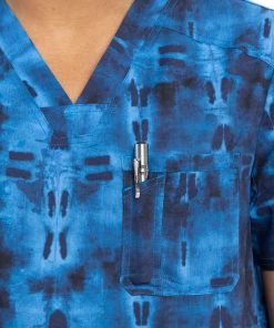 Cherokee Clearance Men's Geo Tie Dye Print Scrub Top 11 Cherokee Clearance Men's Geo Tie Dye Print Scrub Top -Cherokee Shop 5 ck ck692 printclearance 650