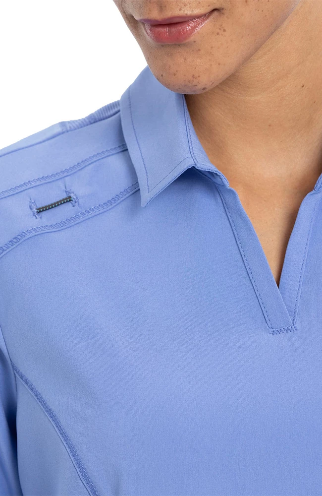 Cherokee Women's Polo Collar Solid Scrub Top 7 Cherokee Women's Polo Collar Solid Scrub Top - Image 5