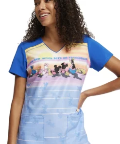 Cherokee Women's Sensational Sunset Print Scrub Top 11 Cherokee Women's Sensational Sunset Print Scrub Top -Cherokee Shop 5 ck tf645 print 650