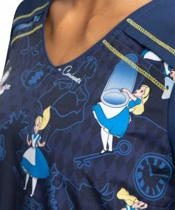 Cherokee Clearance Women's Curious Events Print Scrub Top -Cherokee Shop 5 ck tf645 printclearance 650