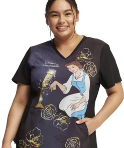 Cherokee Women's Choose Kindness Print Scrub Top -Cherokee Shop 5 ck tf782 print 650