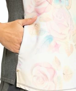 Cherokee Clearance Women's Fairy Wings Print Scrub Top -Cherokee Shop 5 ck tf782 printclearance 650