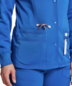 Dickies Women's Snap Front Solid Scrub Jacket -Cherokee Shop 5 di dk380 650