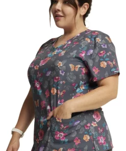 Dickies Women's Butterflies Abloom Print Scrub Top -Cherokee Shop 5 di dk616 print 650 1