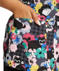 Dickies Women's V-Neck Furever Floral Print Scrub Top 12 Dickies Women's V-Neck Furever Floral Print Scrub Top -Cherokee Shop 5 di dk616 print 650