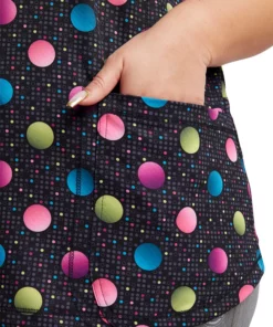 Dickies Women's V-Neck Dot's Poppin' Print Scrub Top -Cherokee Shop 5 di dk731 print 650