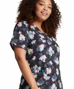 Dickies Clearance Women's Light Bright Blooms Print Scrub Top 11 Dickies Clearance Women's Light Bright Blooms Print Scrub Top -Cherokee Shop 5 di dk731 printclearance 650